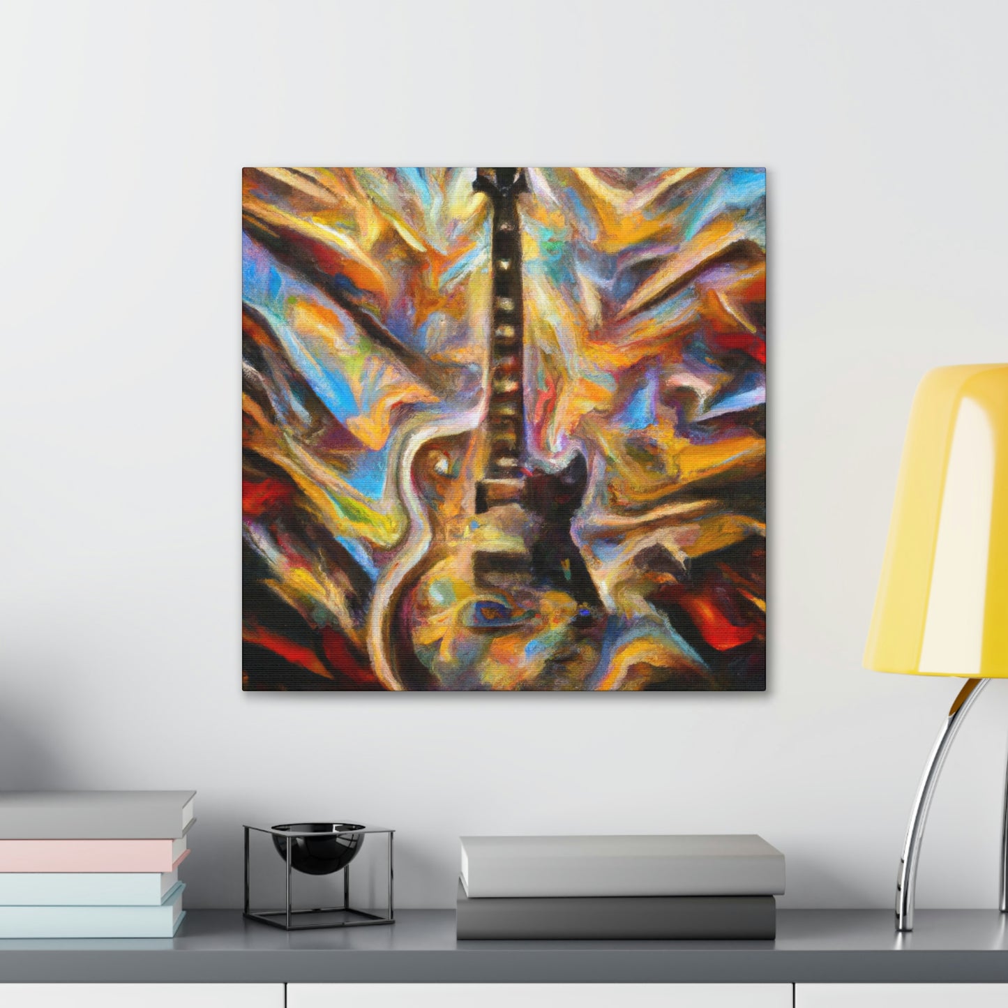 "Electric Guitar Eruption" - Canvas