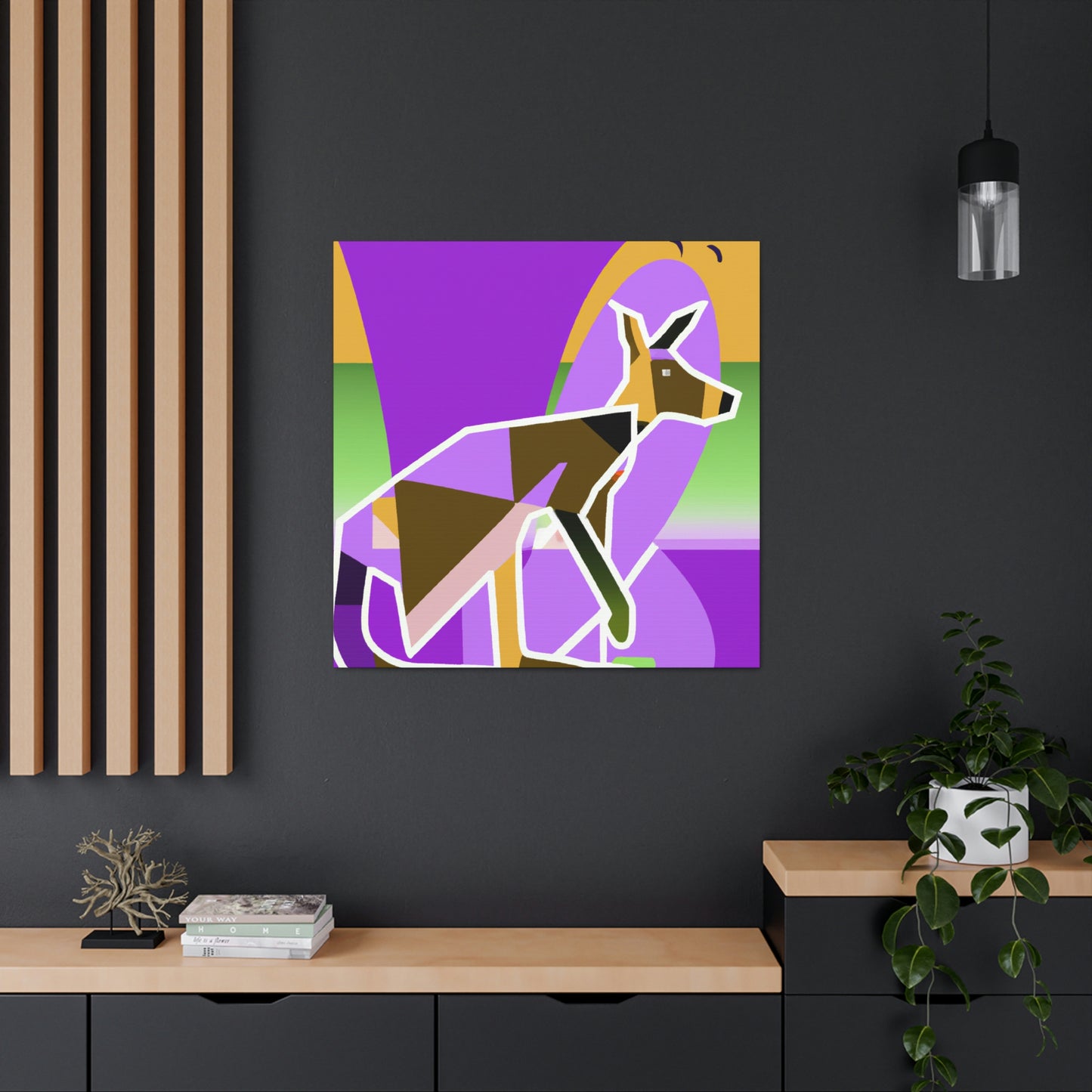 "Wallaby's Whimsical Jazz" - Canvas