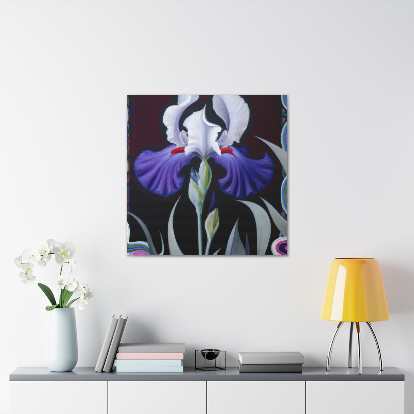 Dancing Iridescent Iris - Canvas