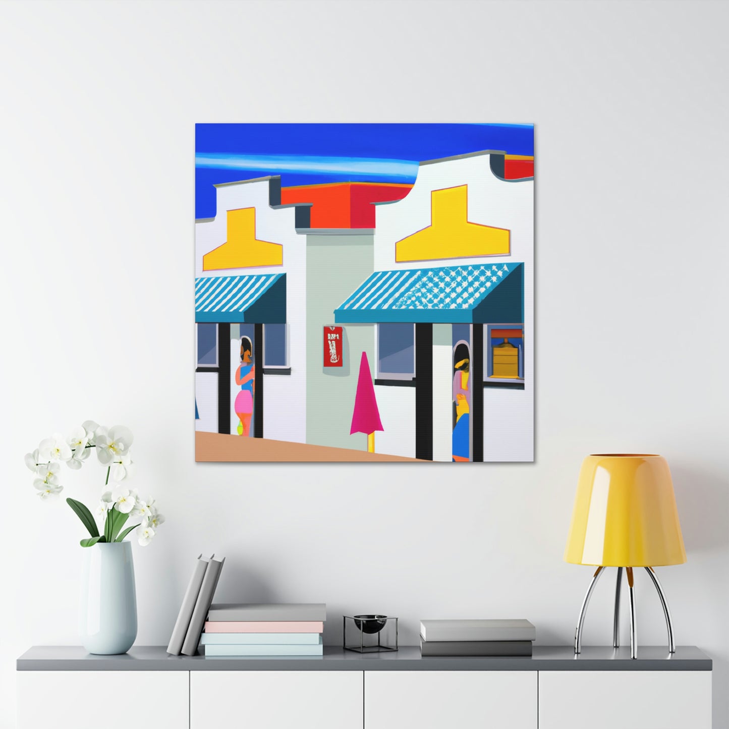 "Sparkling Beach Boutiques" - Canvas