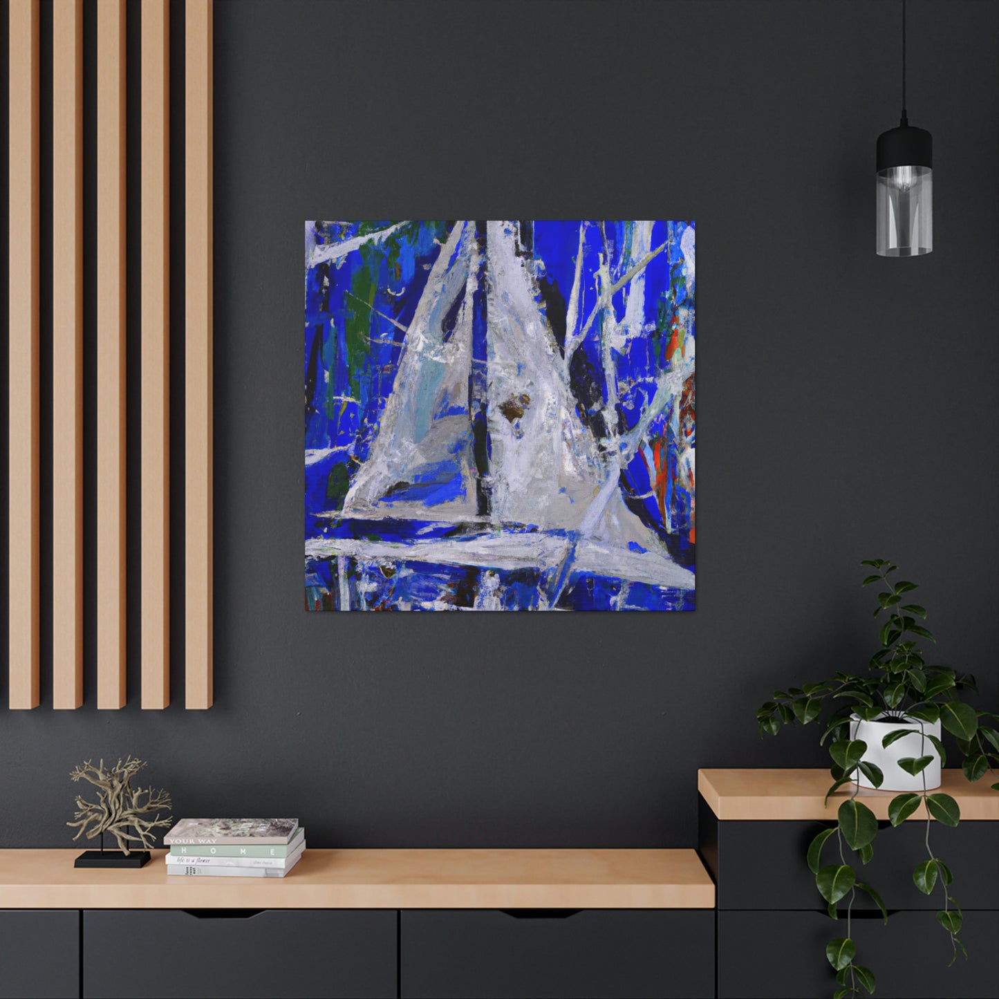 "Yacht on a Wave" - Canvas