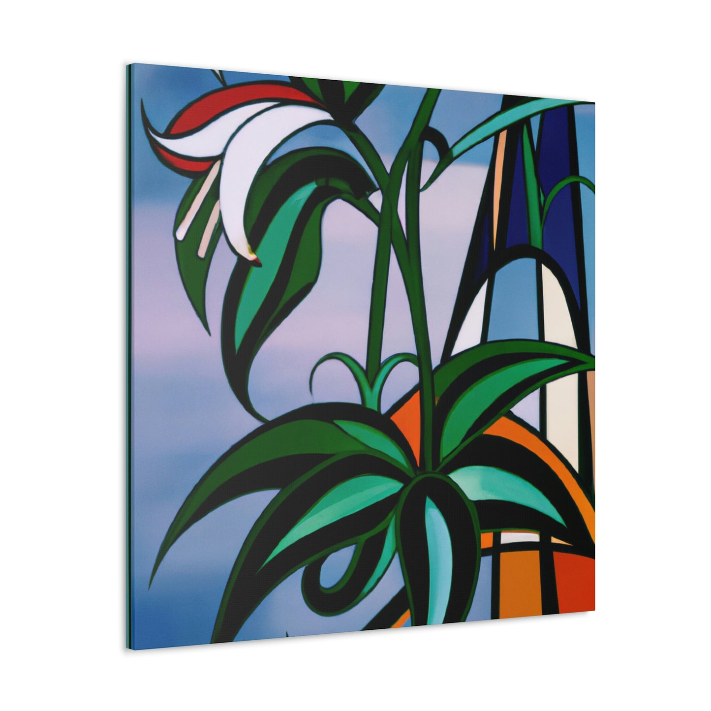 "Lily in Art Deco" - Canvas