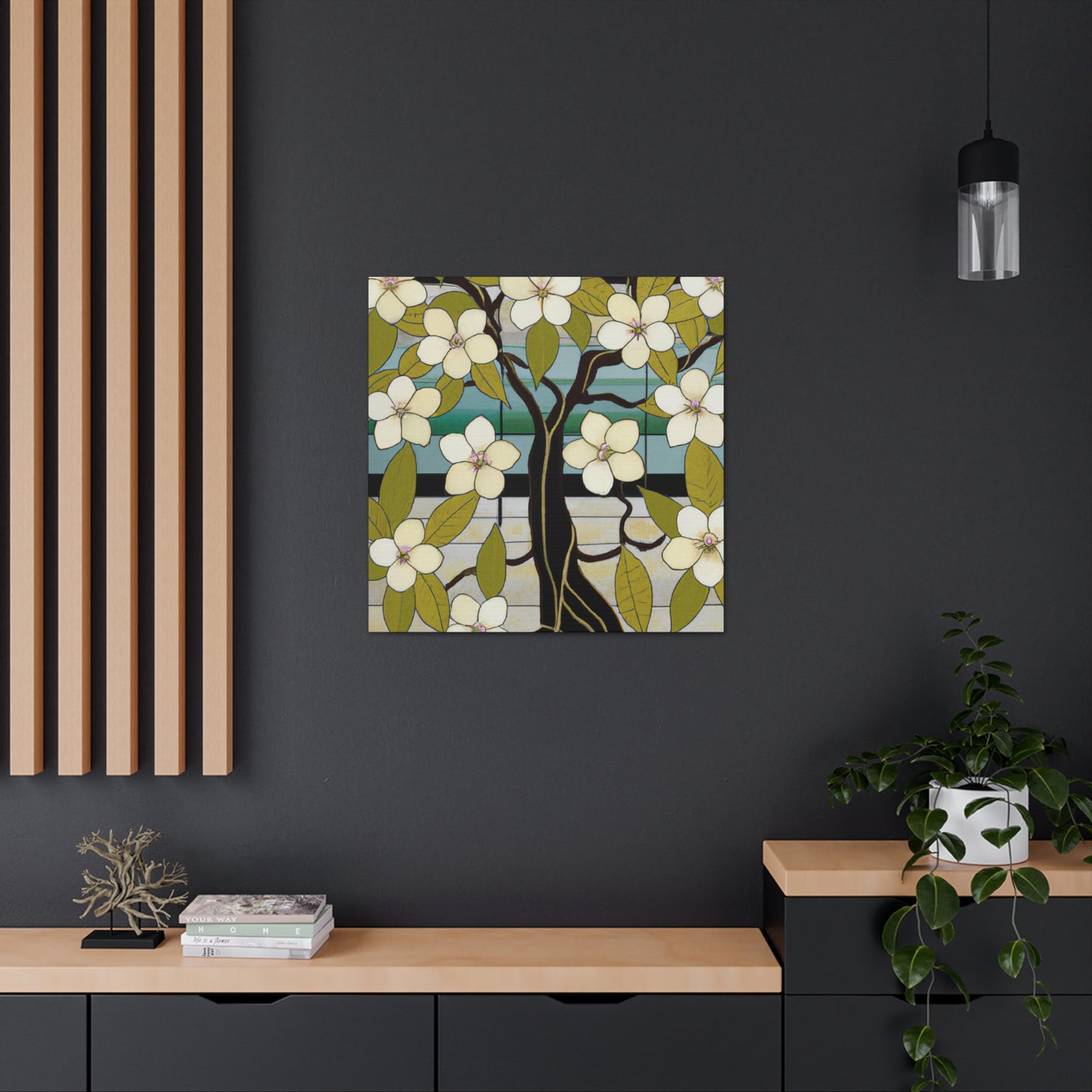 "Elegant Dogwood Bloom" - Canvas