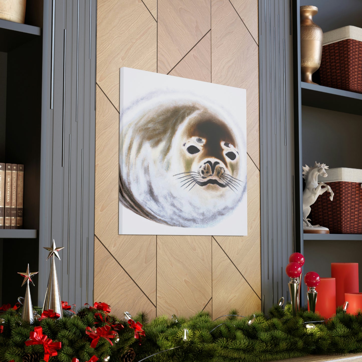 Harp Seal Slumbering - Canvas