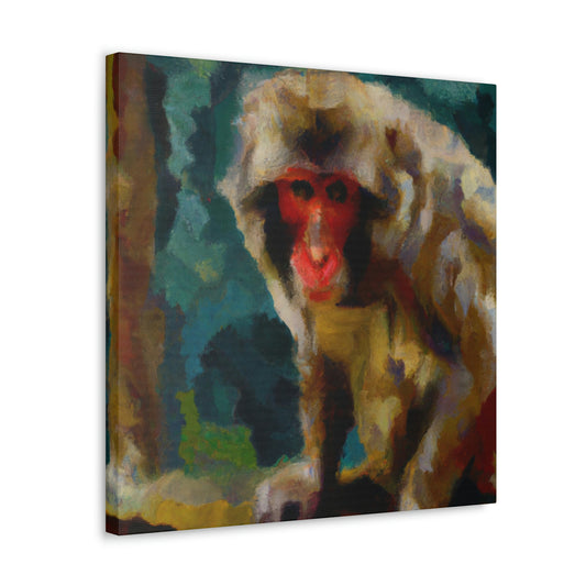 "Macaque in Contemplation" - Canvas