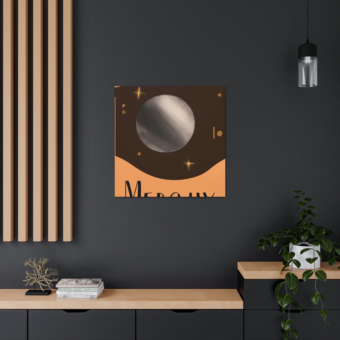 Mercury's Celestial Gaze - Canvas