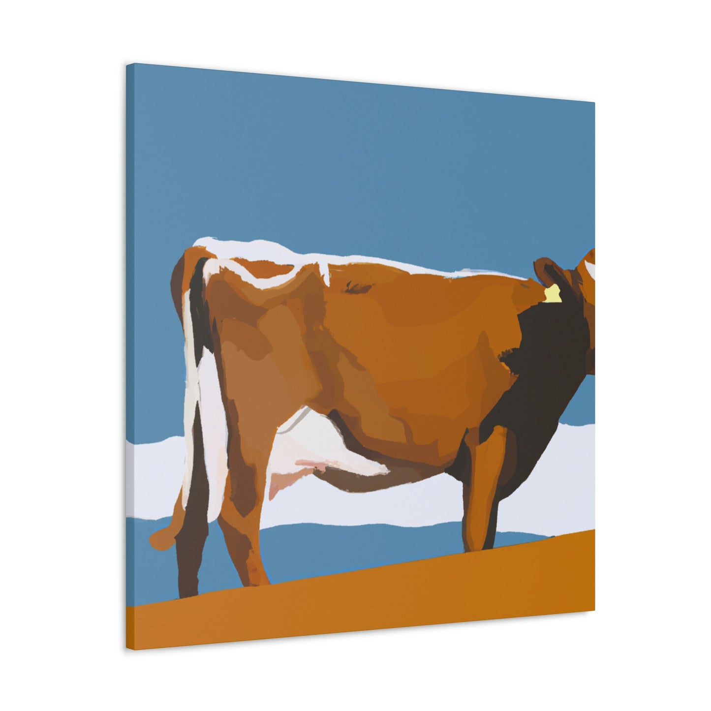 "Jersey Cow Contemplation" - Canvas