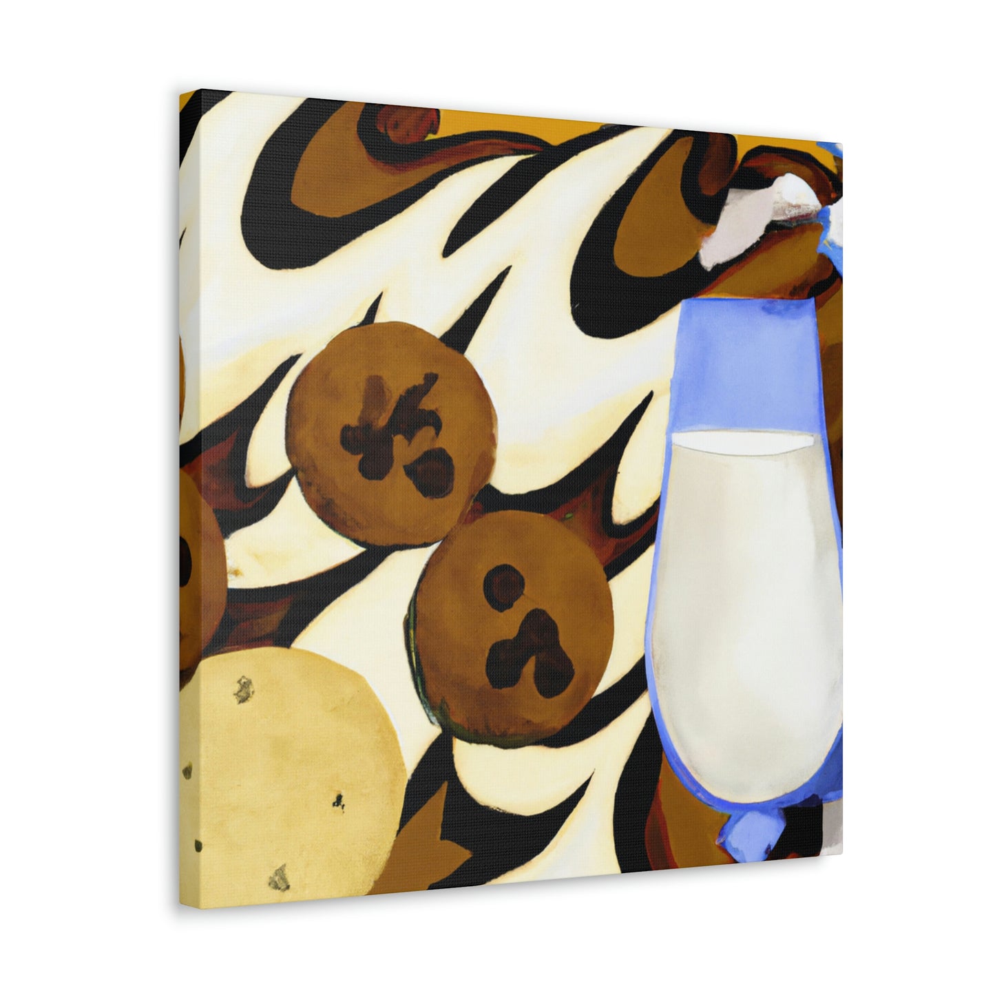 "Milk and Cookies Deco" - Canvas