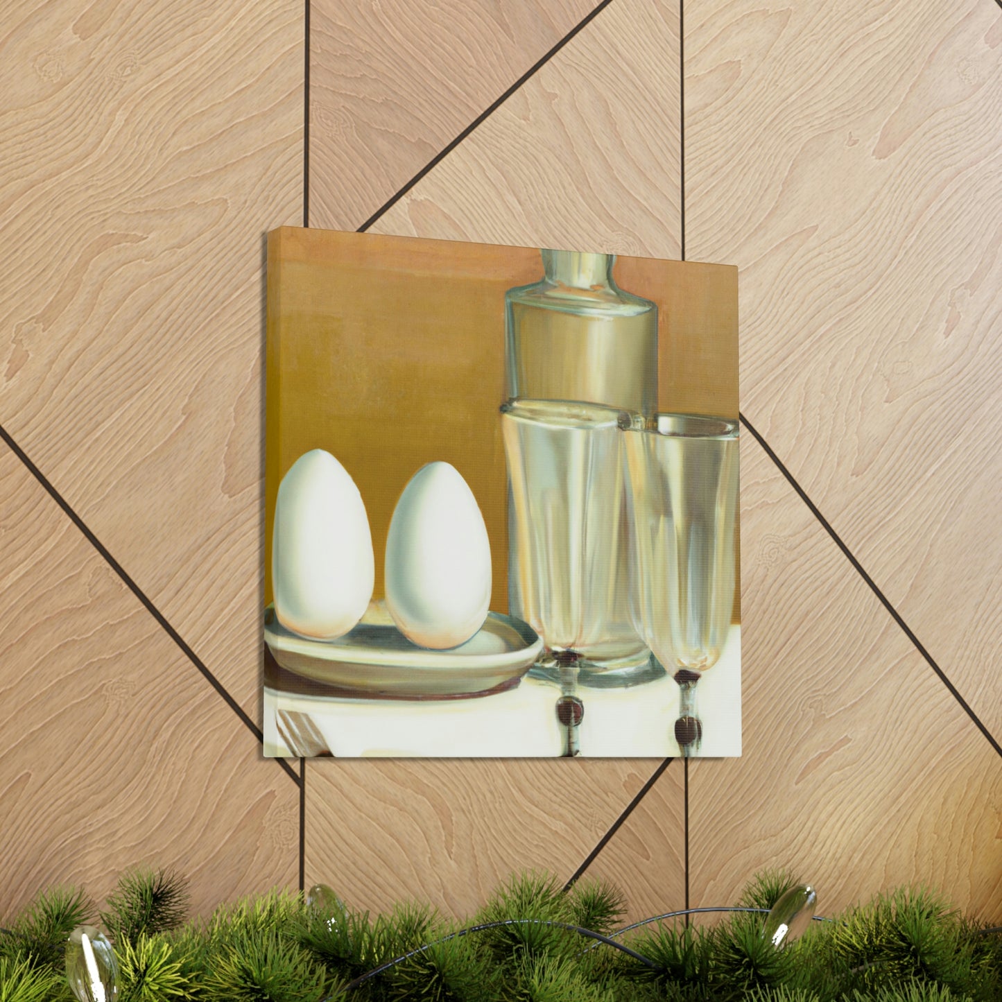 "Eggs in Art Deco". - Canvas