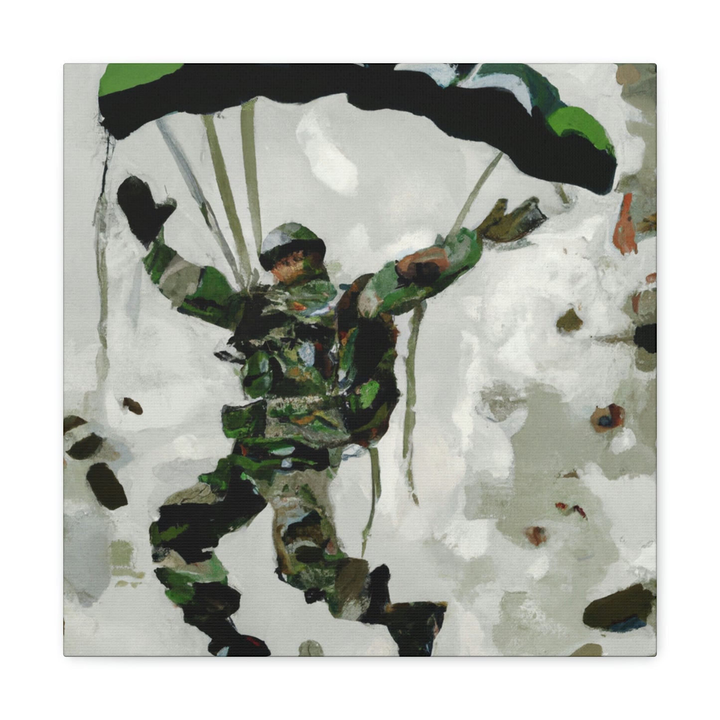 Paratrooper in Flight - Canvas