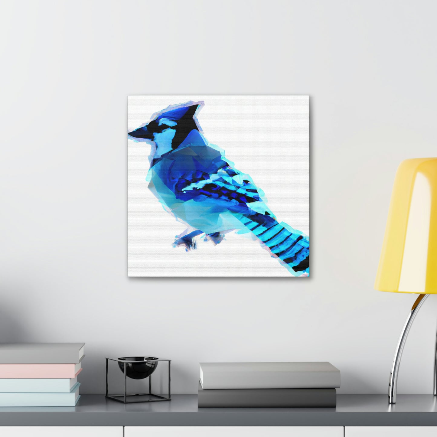 "Blue Jay Reflection Art" - Canvas