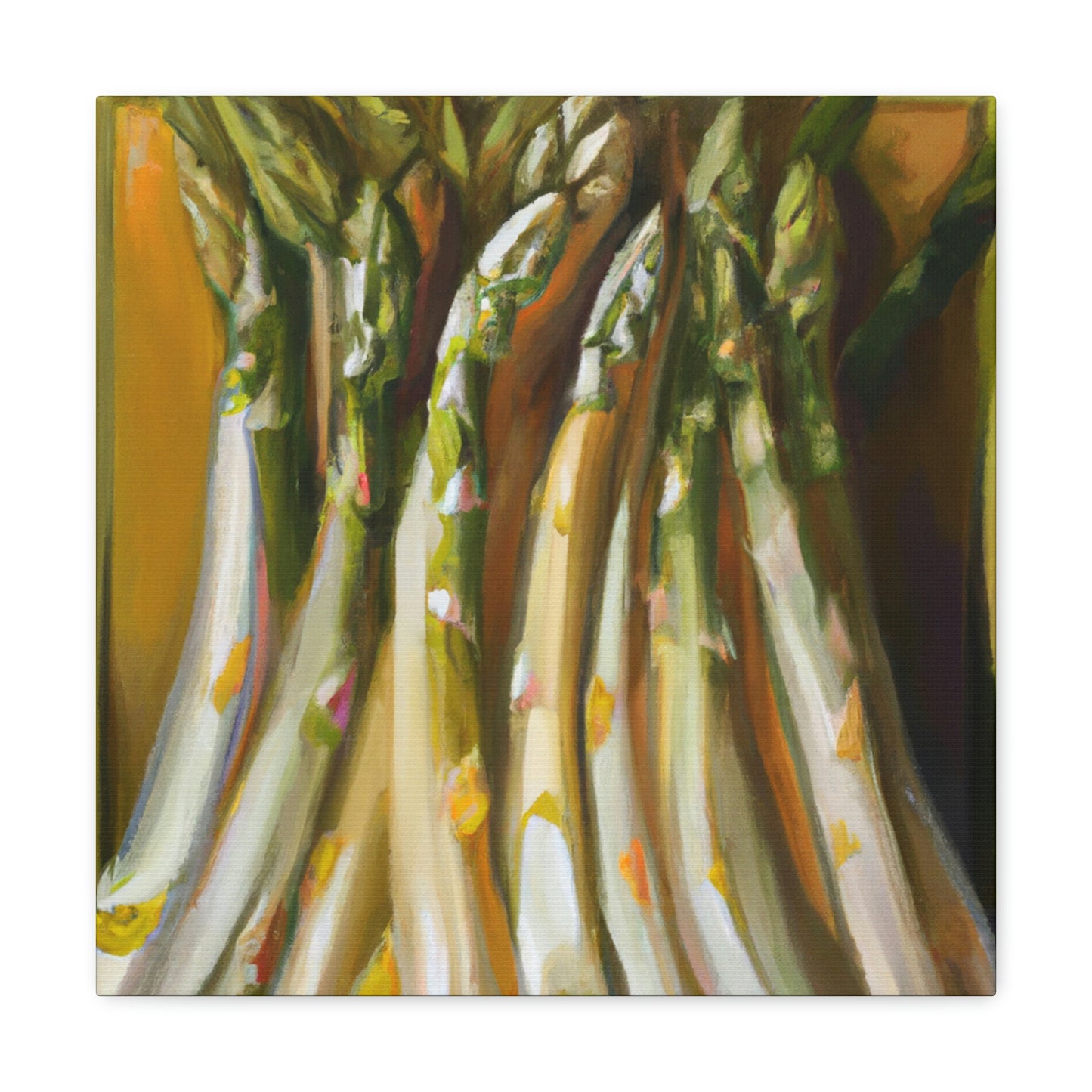 "Asparagus: Living Still Life" - Canvas