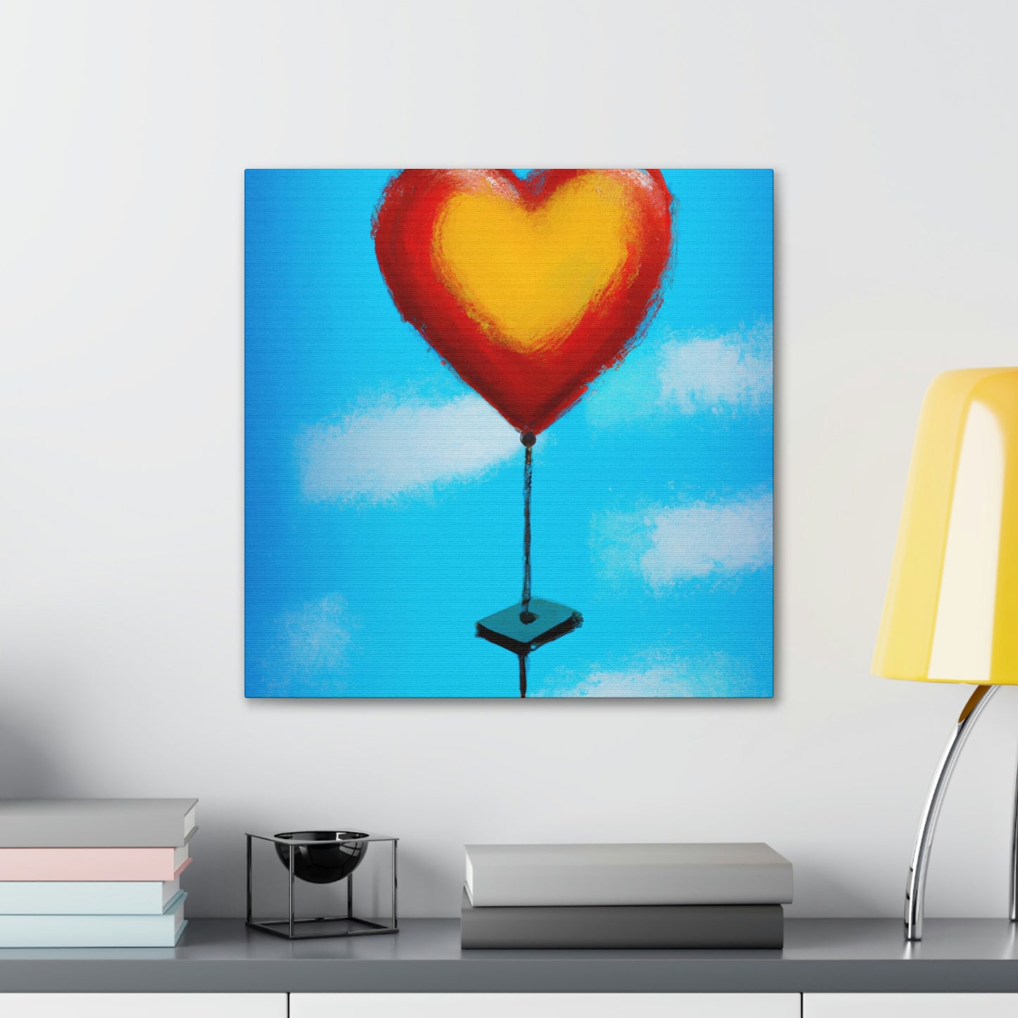 Heart Balloon Joyful Release - Canvas