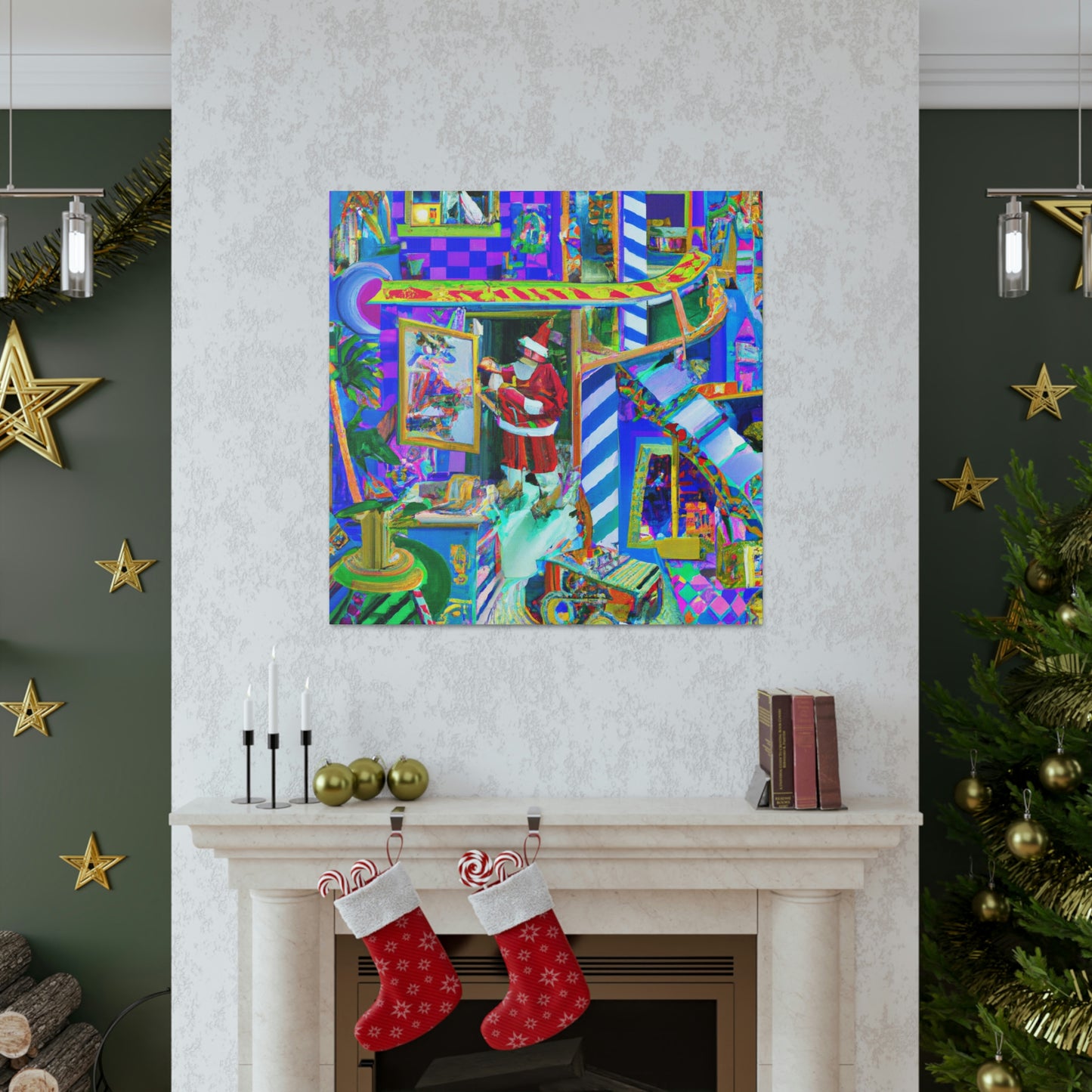 Santa's Magical Workshop - Canvas