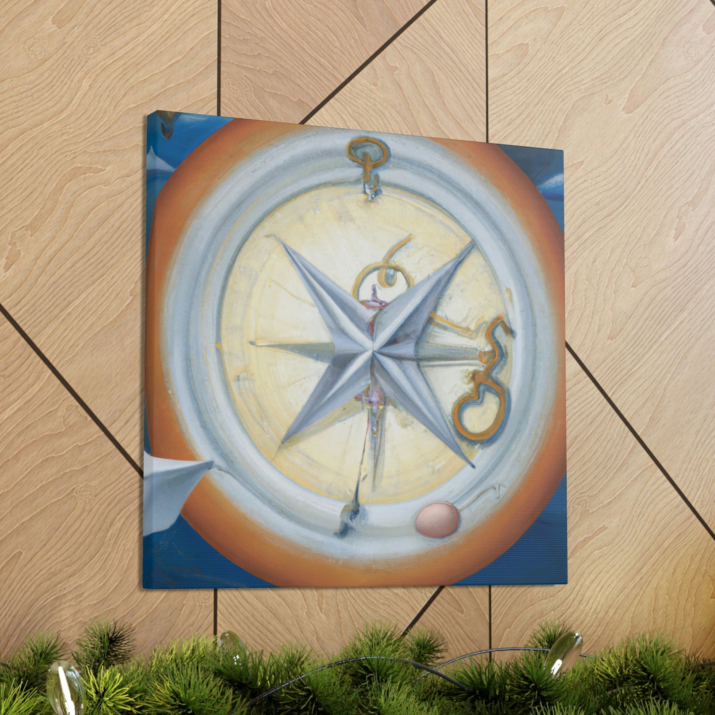 "Compass in Minimalism" - Canvas