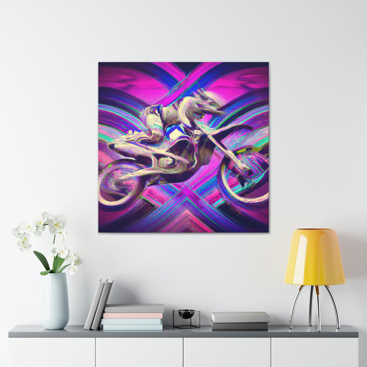 Motocross in Motion - Canvas