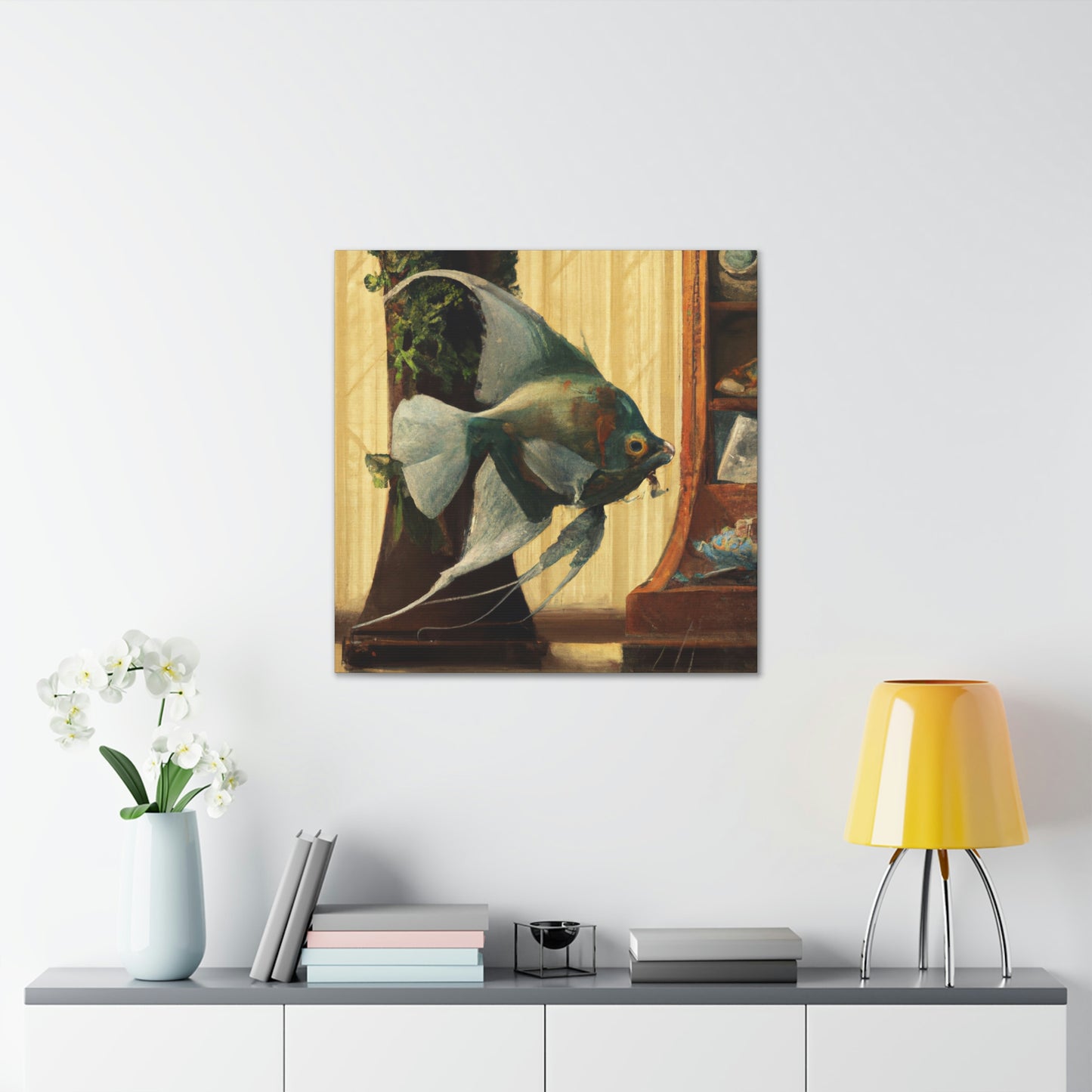 Ascend angelic fish - Canvas