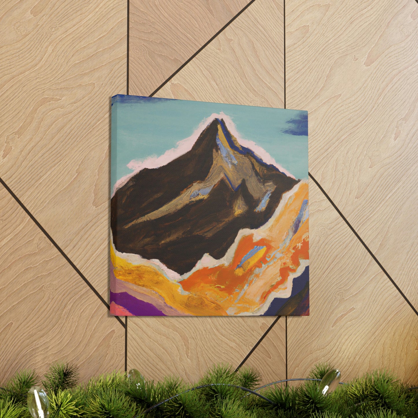 Mountains in Moonlight - Canvas