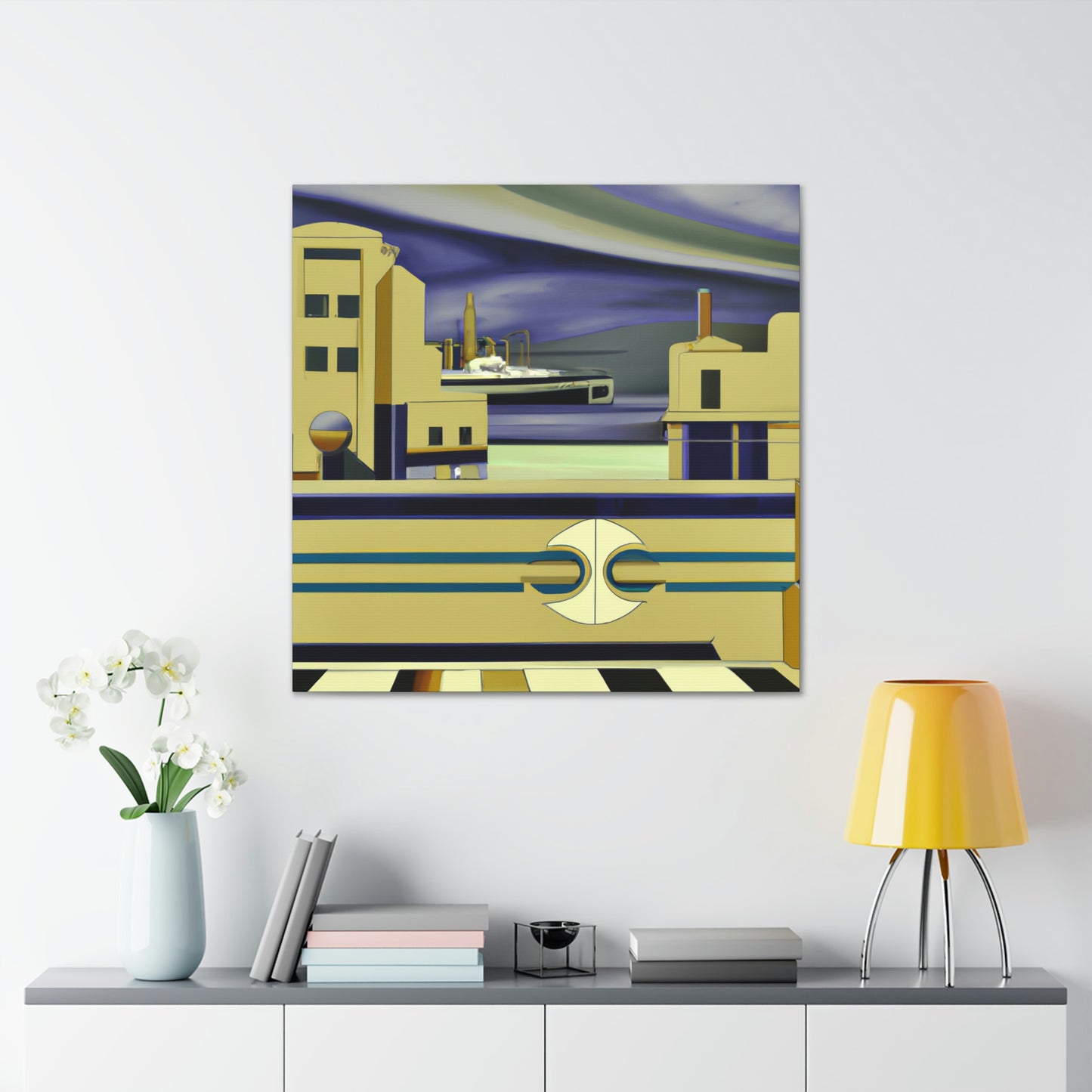 Seawall Reflection Sparkle - Canvas