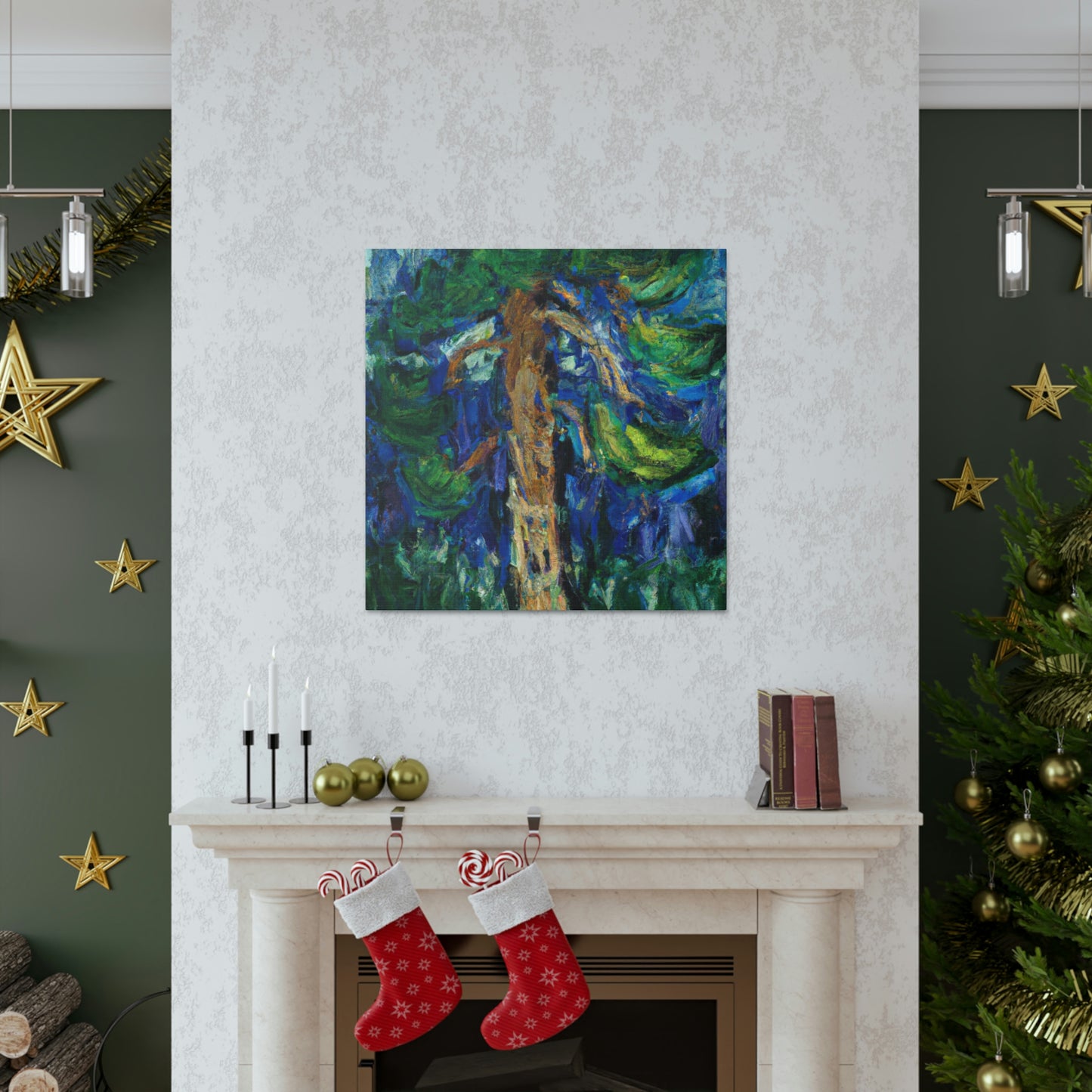 "Pine Tree Lyrical Magic" - Canvas