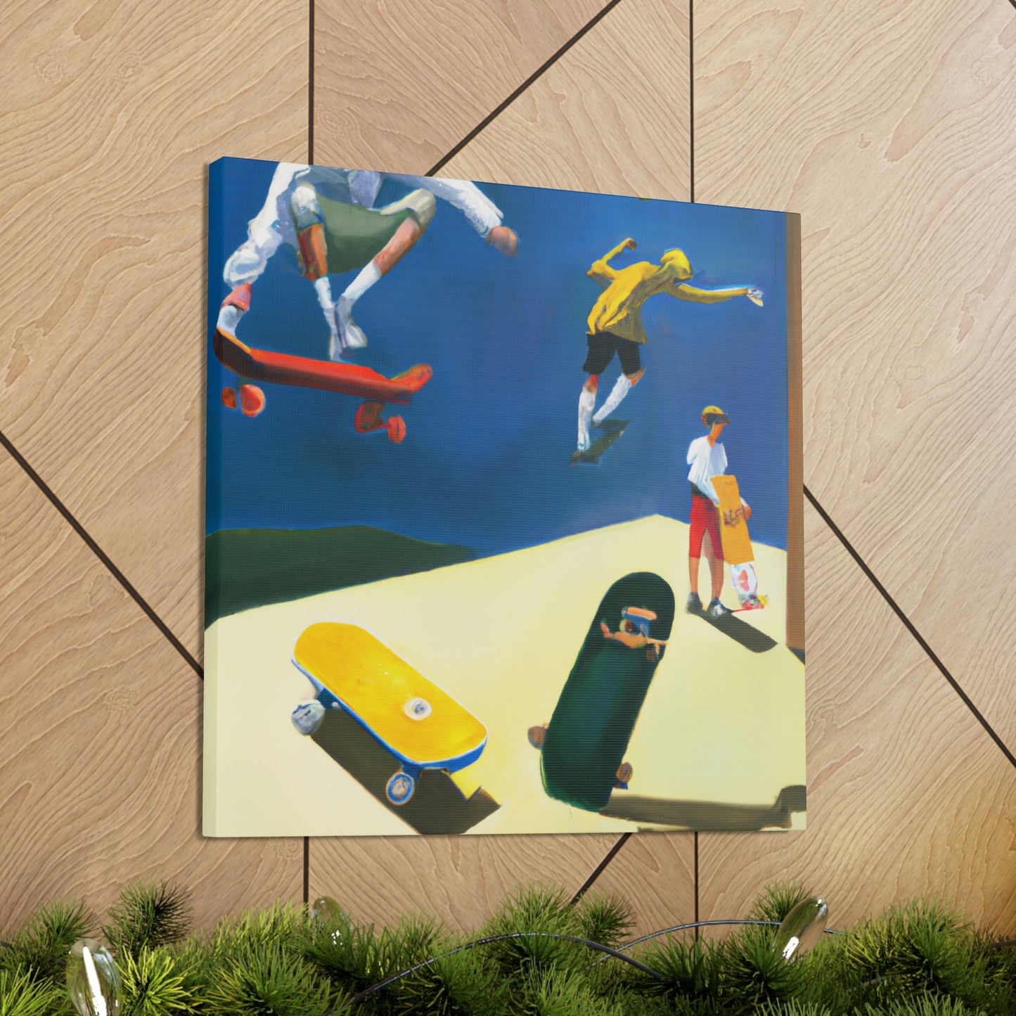 Skateboarding Dreamscape - Canvas