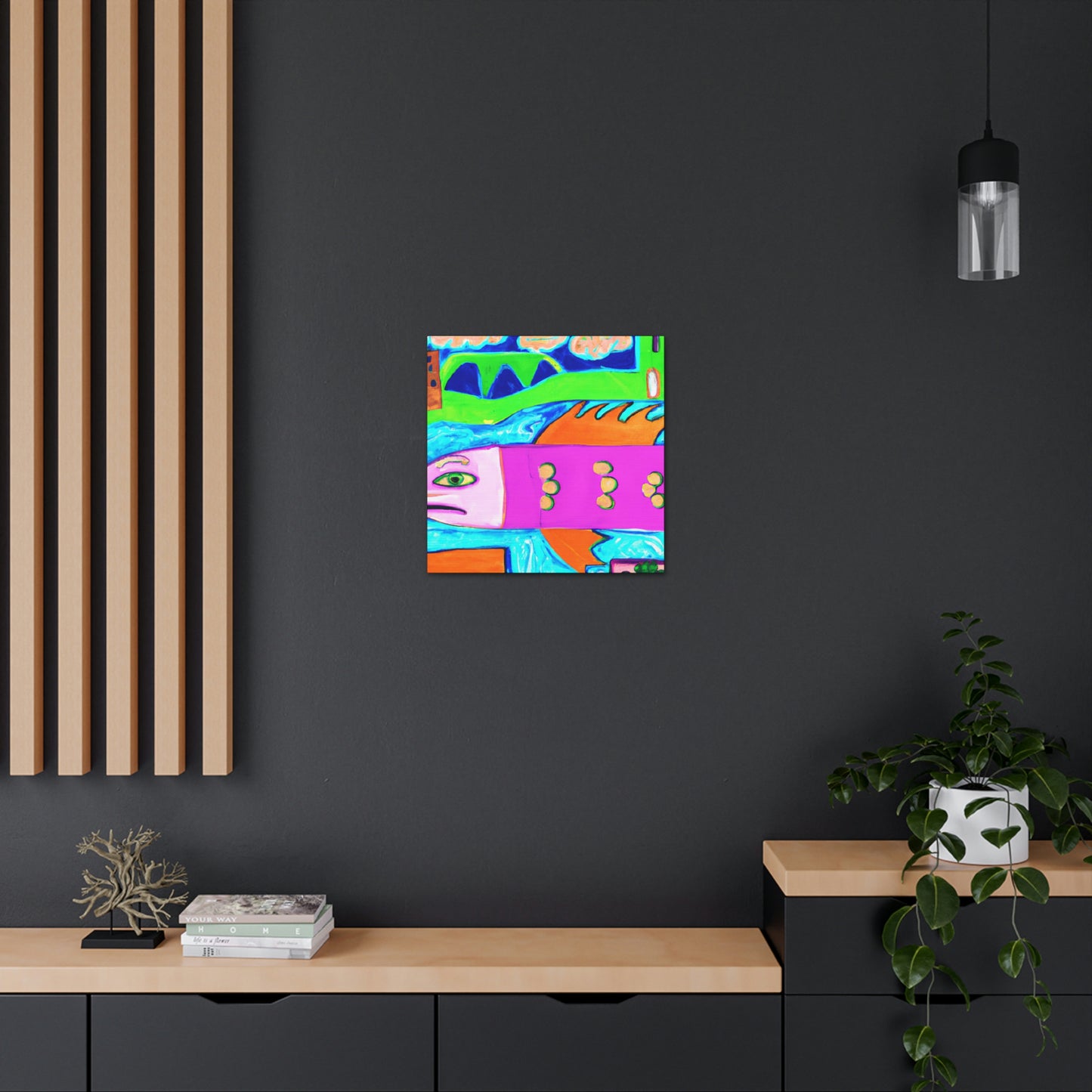 Salmon in Splendor - Canvas