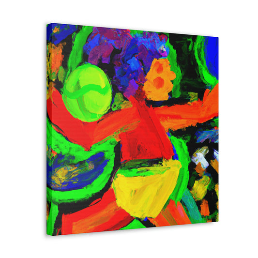 "Rally of Tennis Players" - Canvas