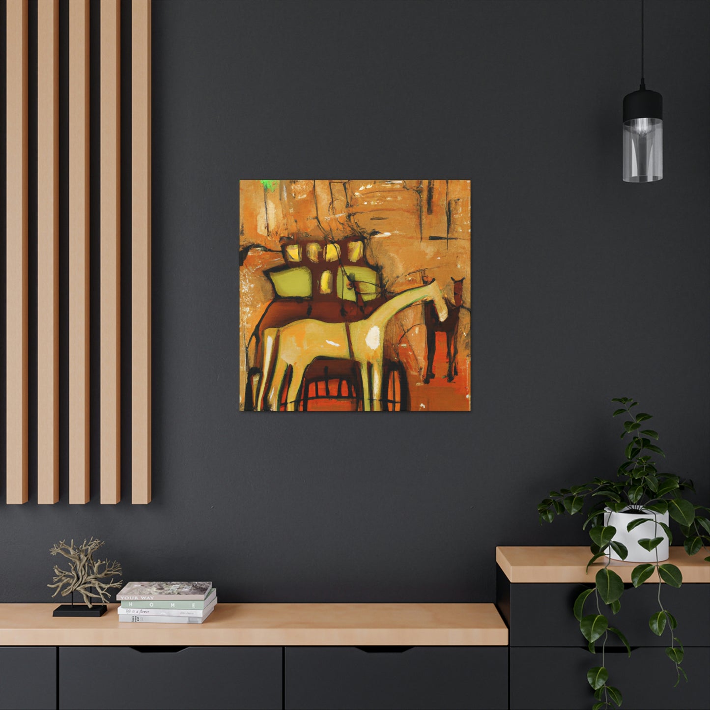 "Horse and Carriage Dawn" - Canvas