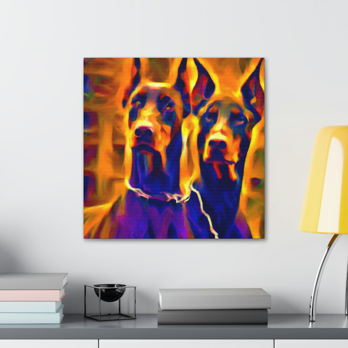 "Loyal Doberman Dreams" - Canvas