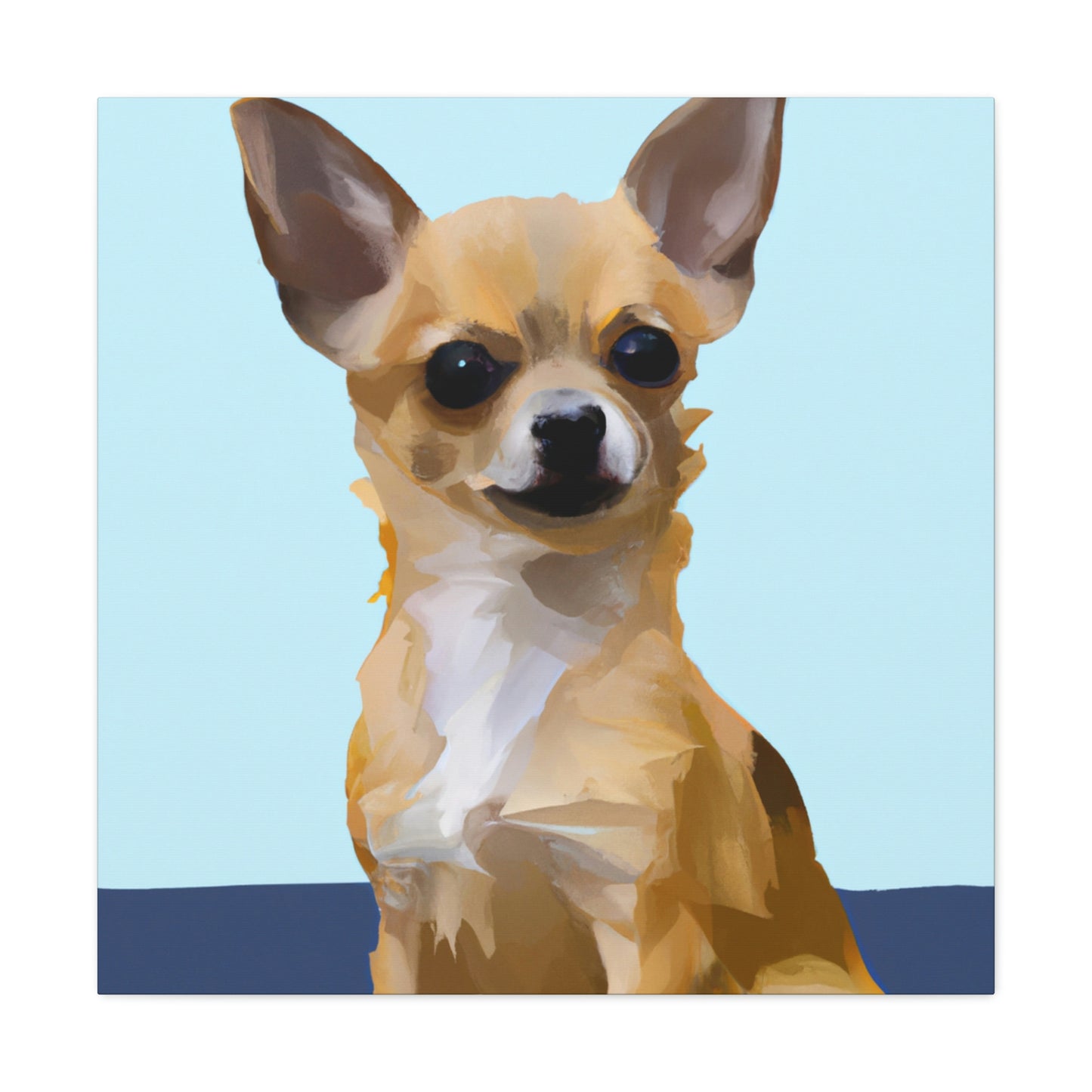 "Chihuahua Minimalism Dream" - Canvas