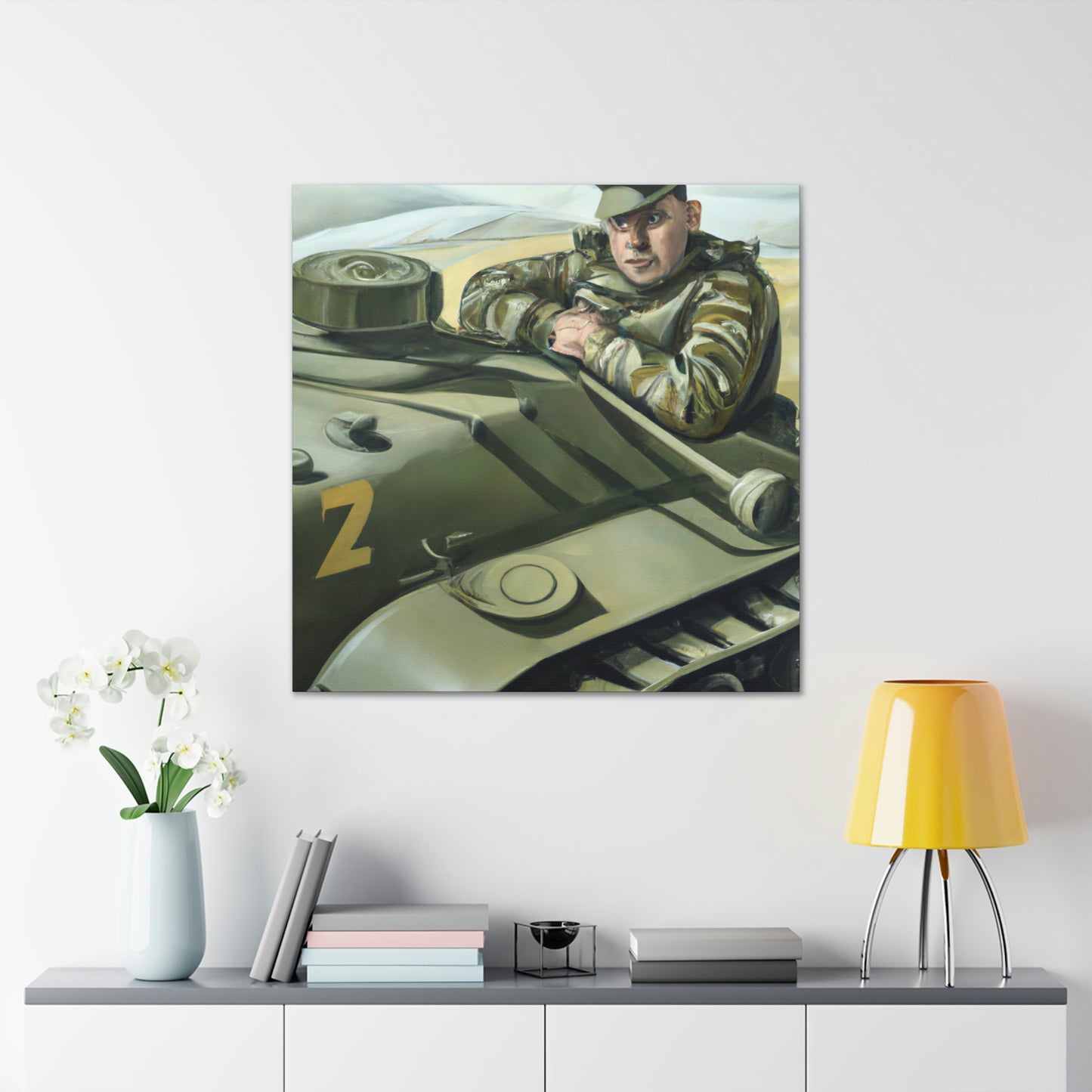 Tank Operator Courage - Canvas