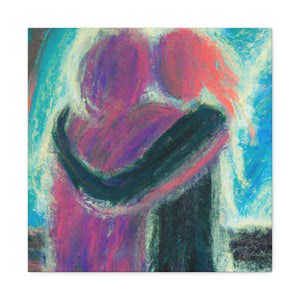 "Couples in Romantic Embrace" - Canvas