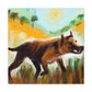 Tasmanian Tiger Reflection - Canvas