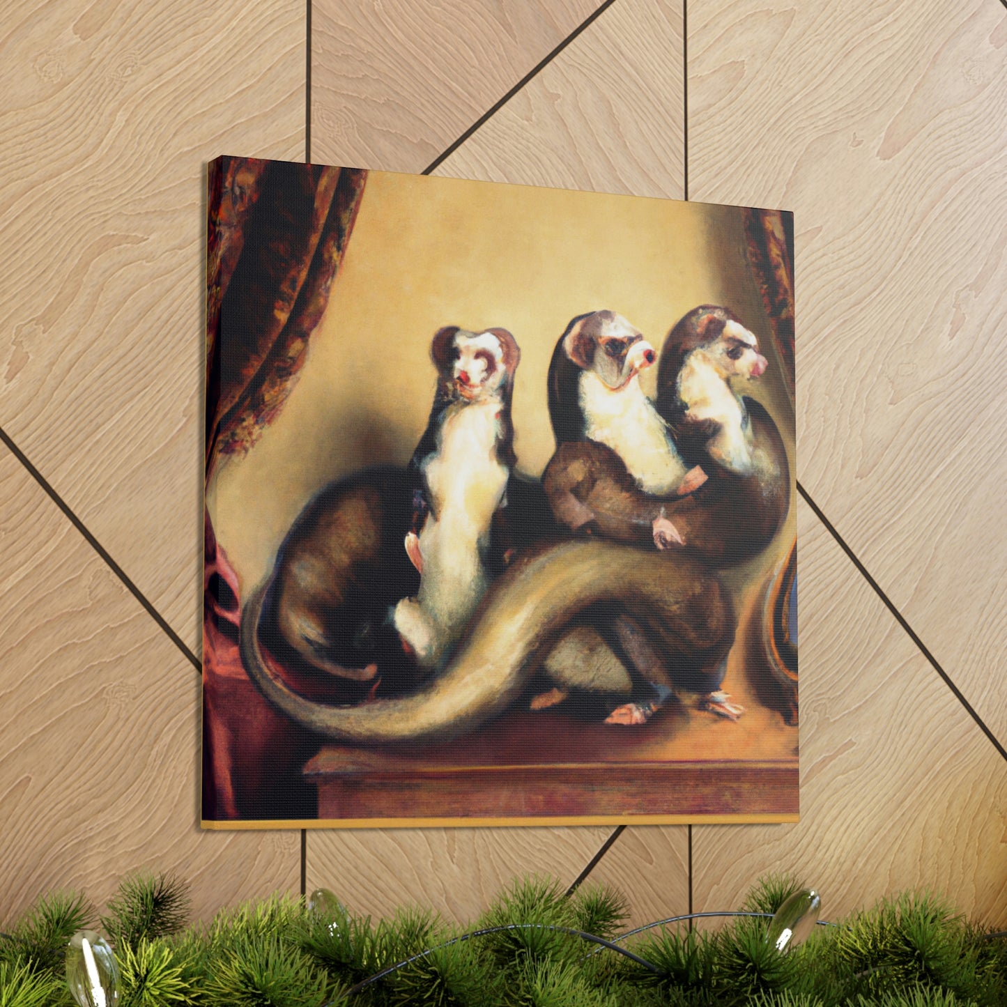 Ferrets in Baroque - Canvas