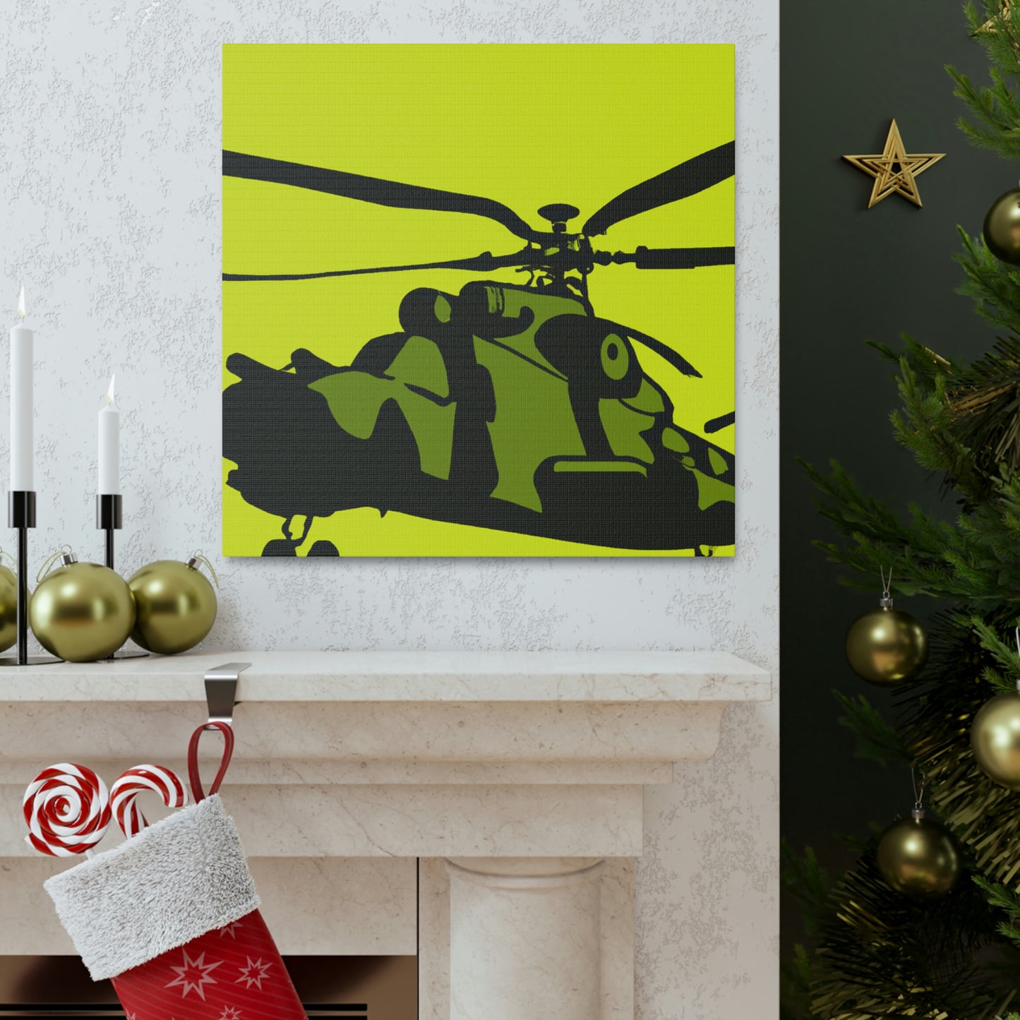 "Helicopter in Minimalism" - Canvas