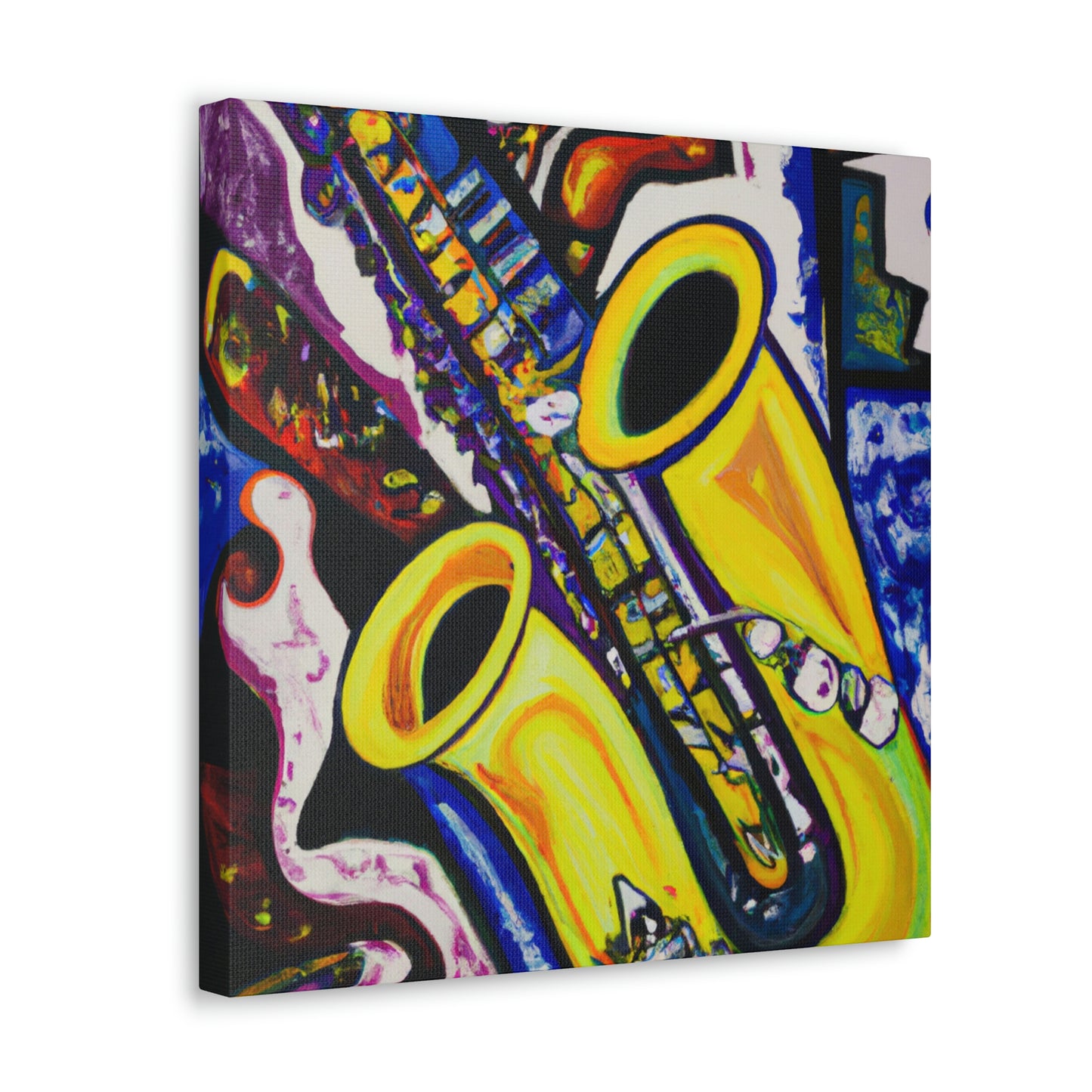 "Saxophone in Motion" - Canvas