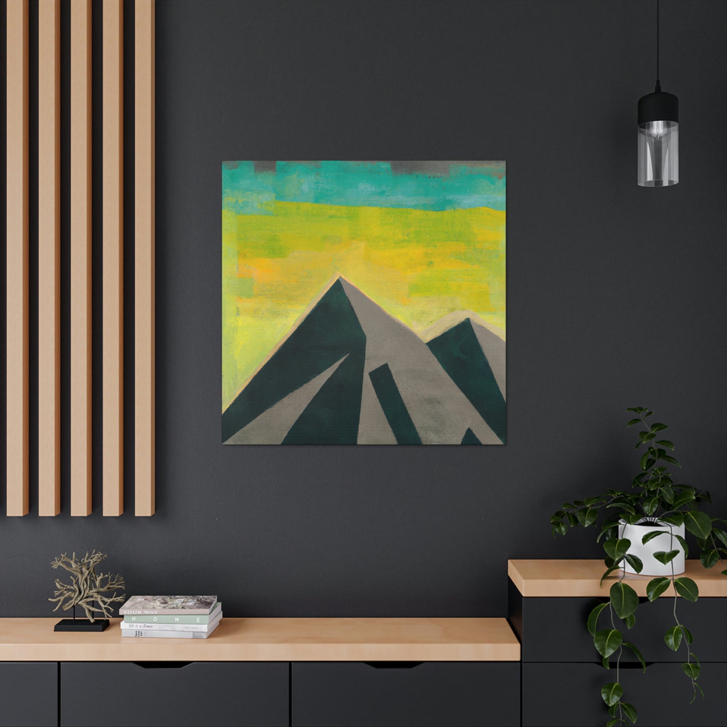 "Mountains in Moonlight" - Canvas