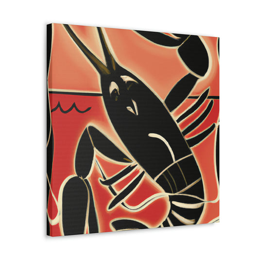 Glittering Red Lobster - Canvas