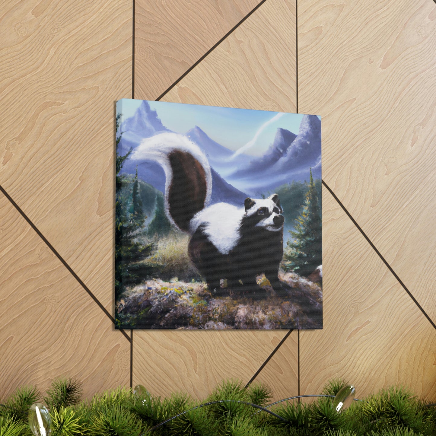 Skunk in Baroque. - Canvas