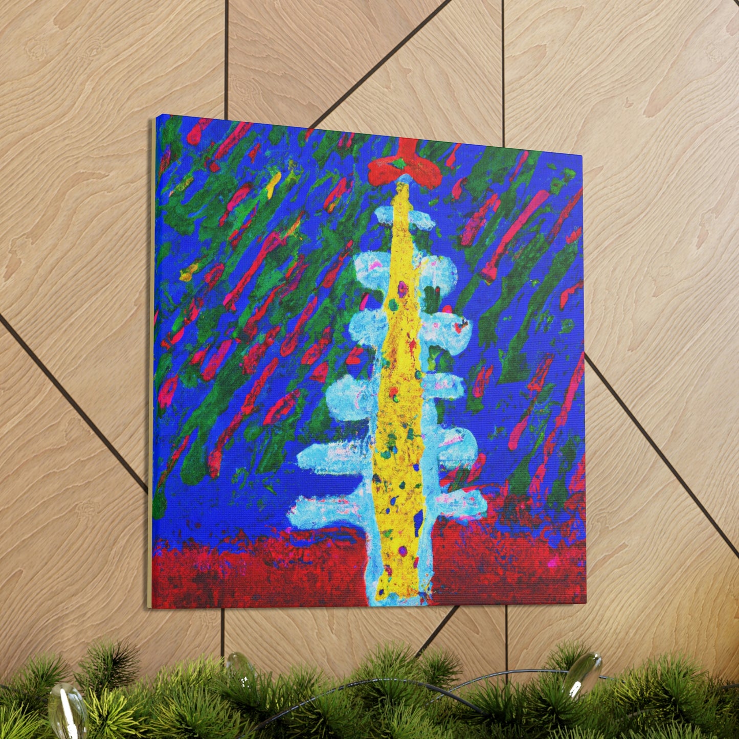 Christmas Tree Reflection - Canvas