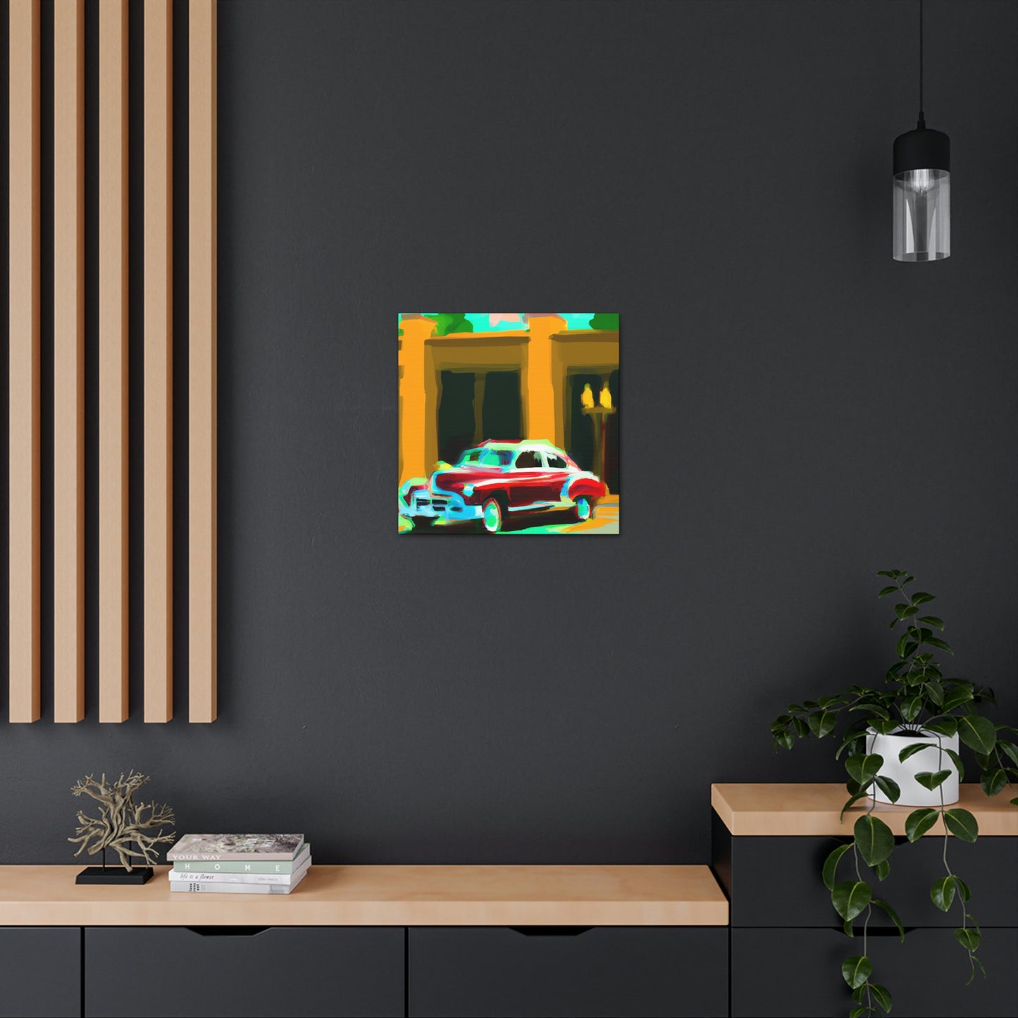 "Minimalist Classic Automobile" - Canvas