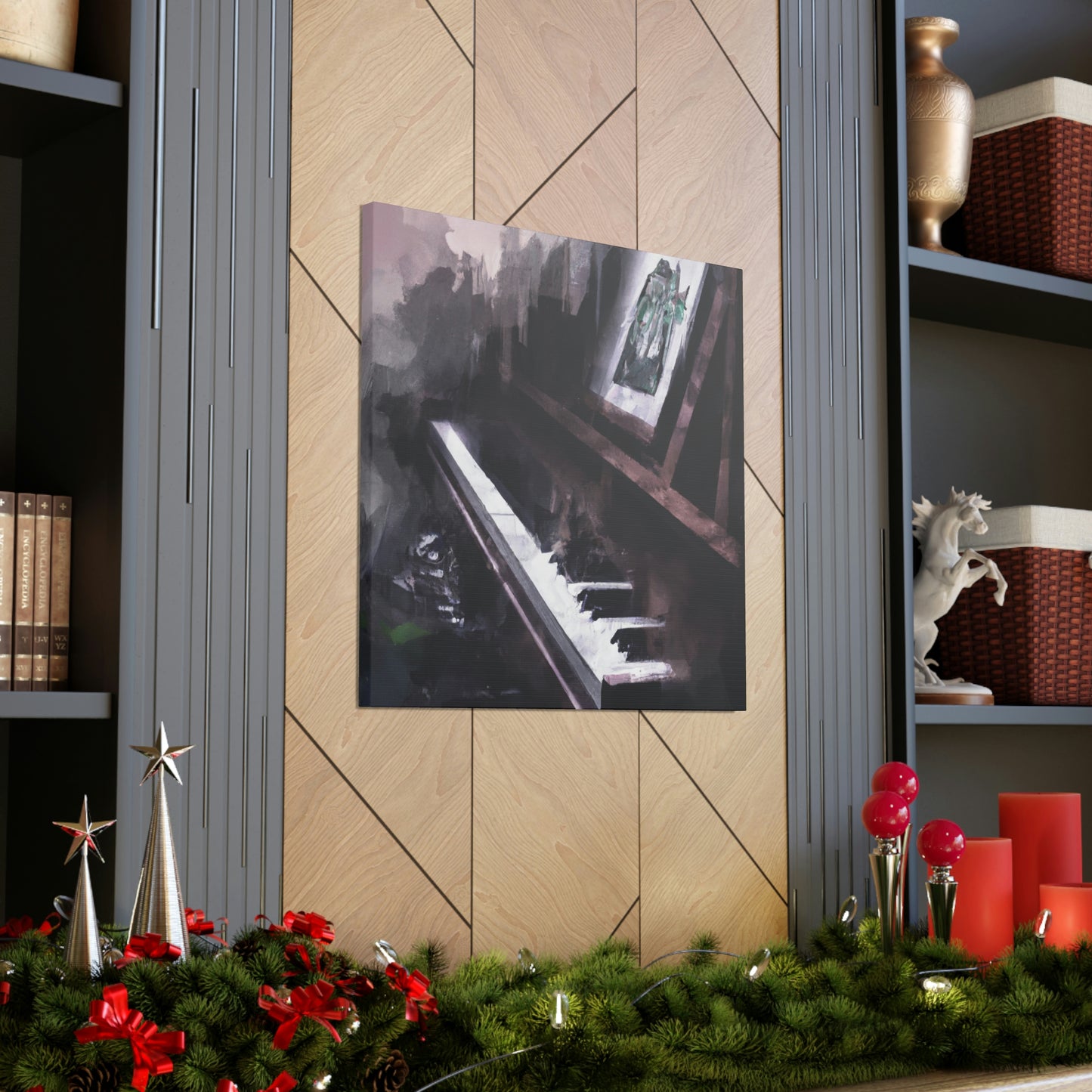 Piano in Reflection - Canvas