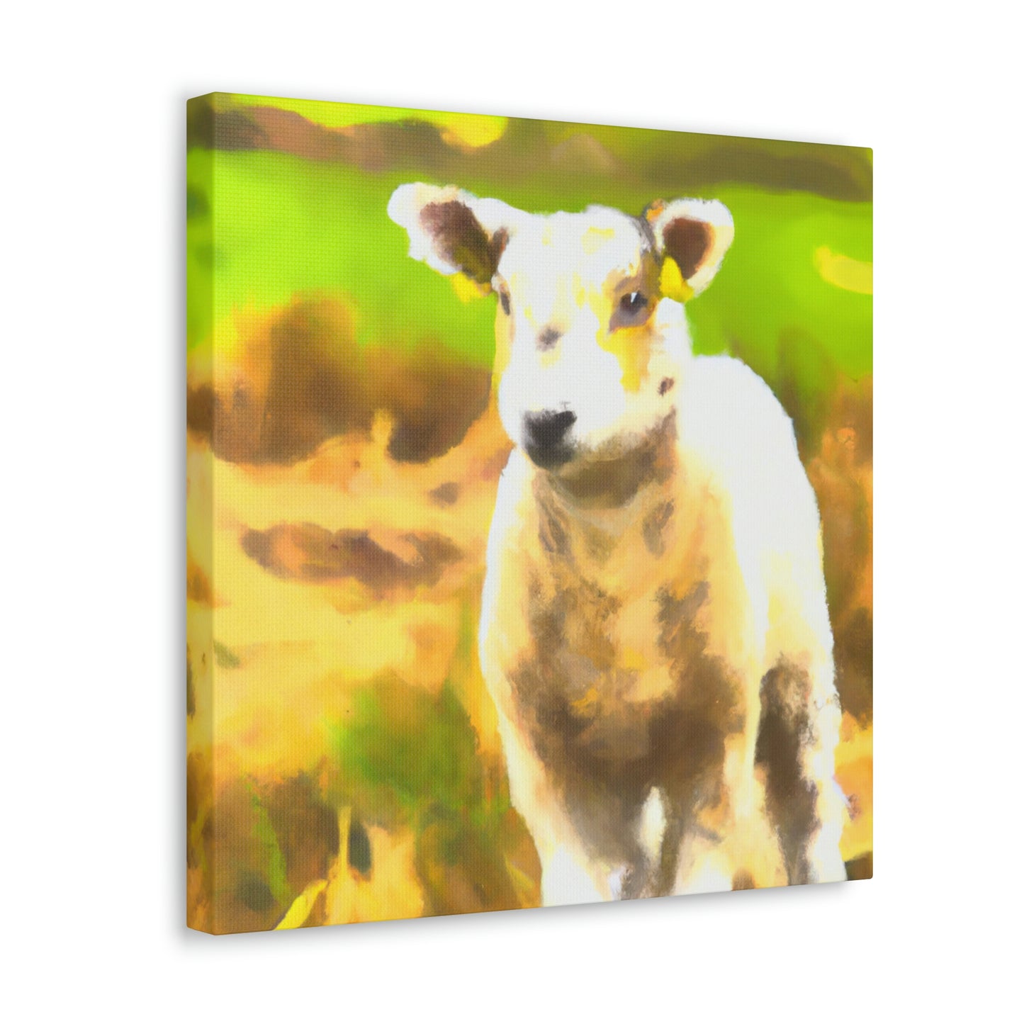 Lamb in Moonlight Glow - Canvas