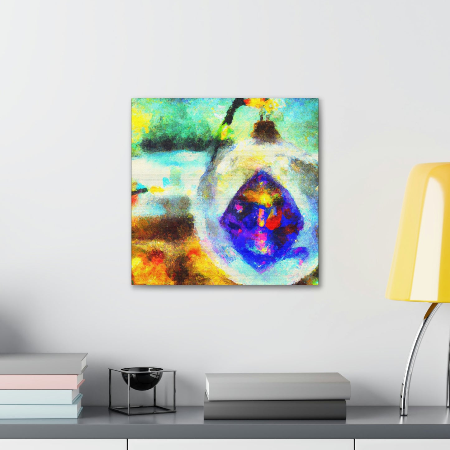 "Glimmering Christmas Ornament" - Canvas