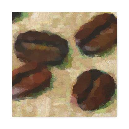 "Coffee Beans in Motion" - Canvas