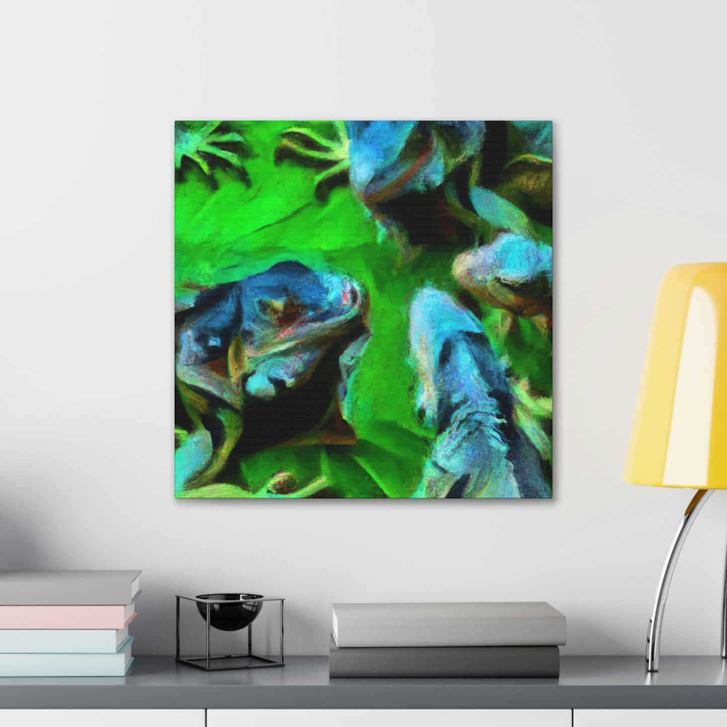 Iguanas in Impressionism - Canvas