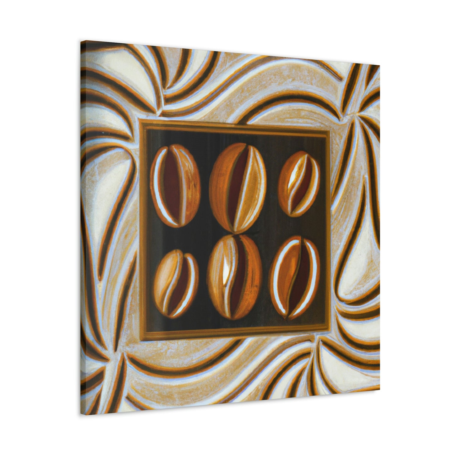 "Coffee Beans Symphony" - Canvas