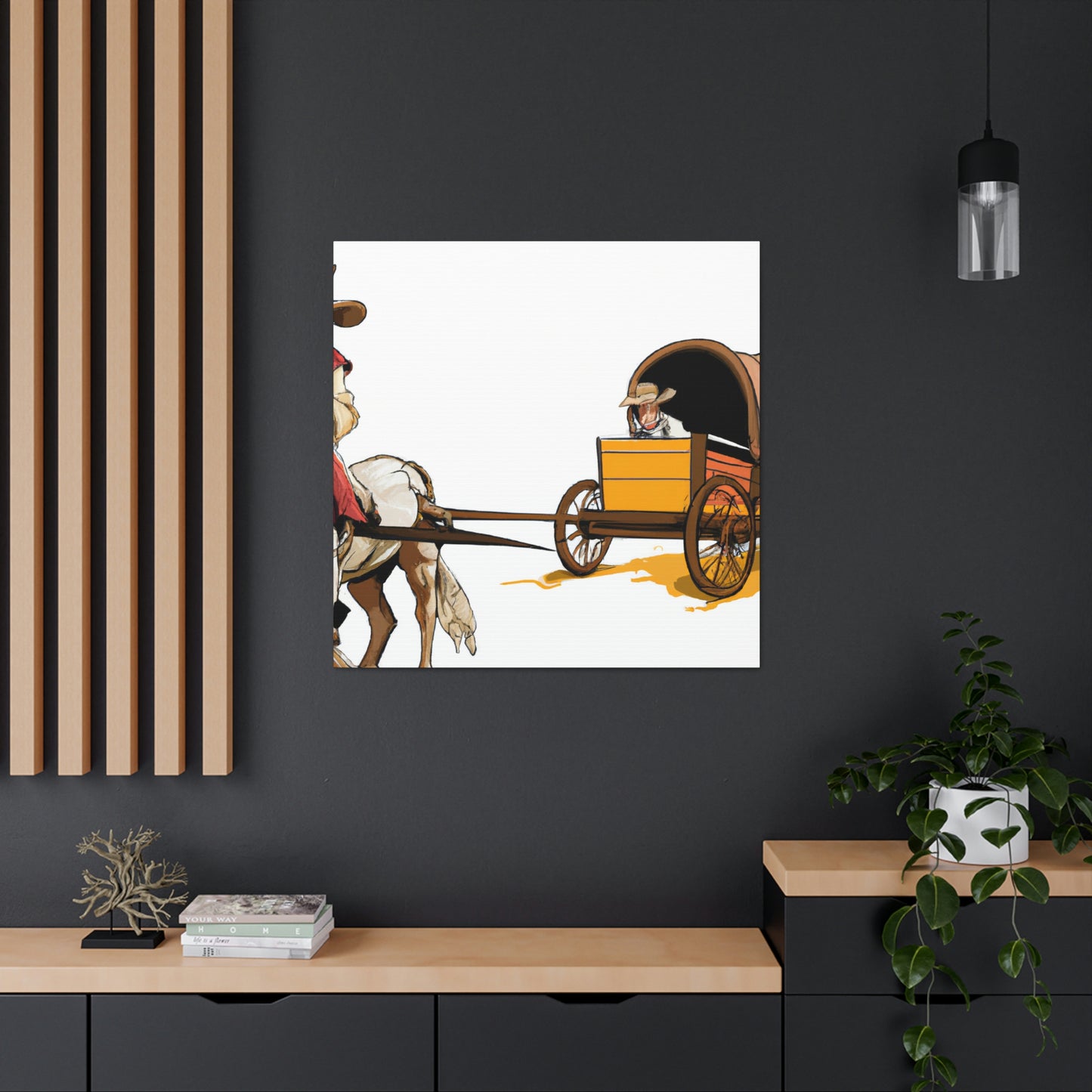 "Wagon of Classic Elegance" - Canvas