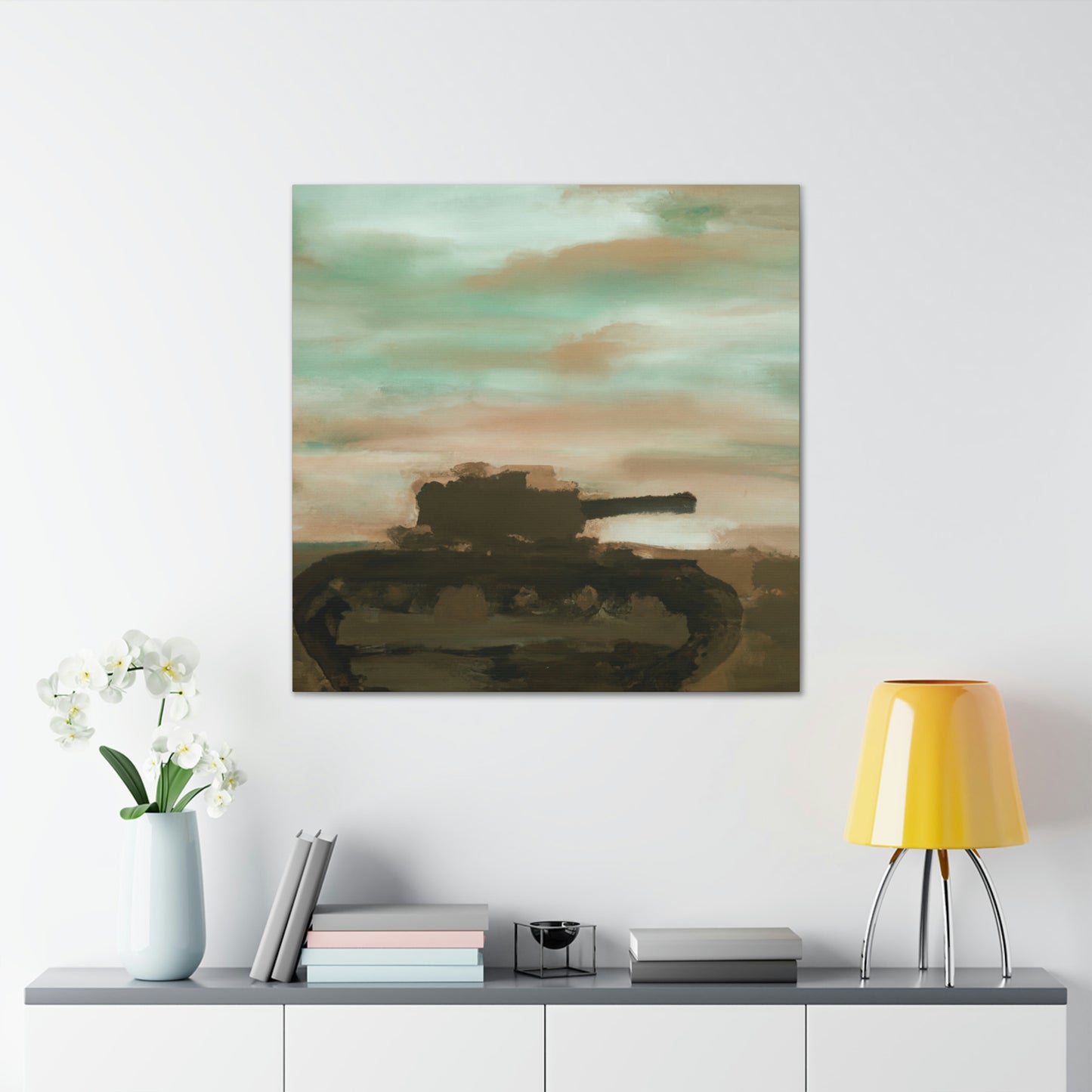 Tank in Abstract Form - Canvas