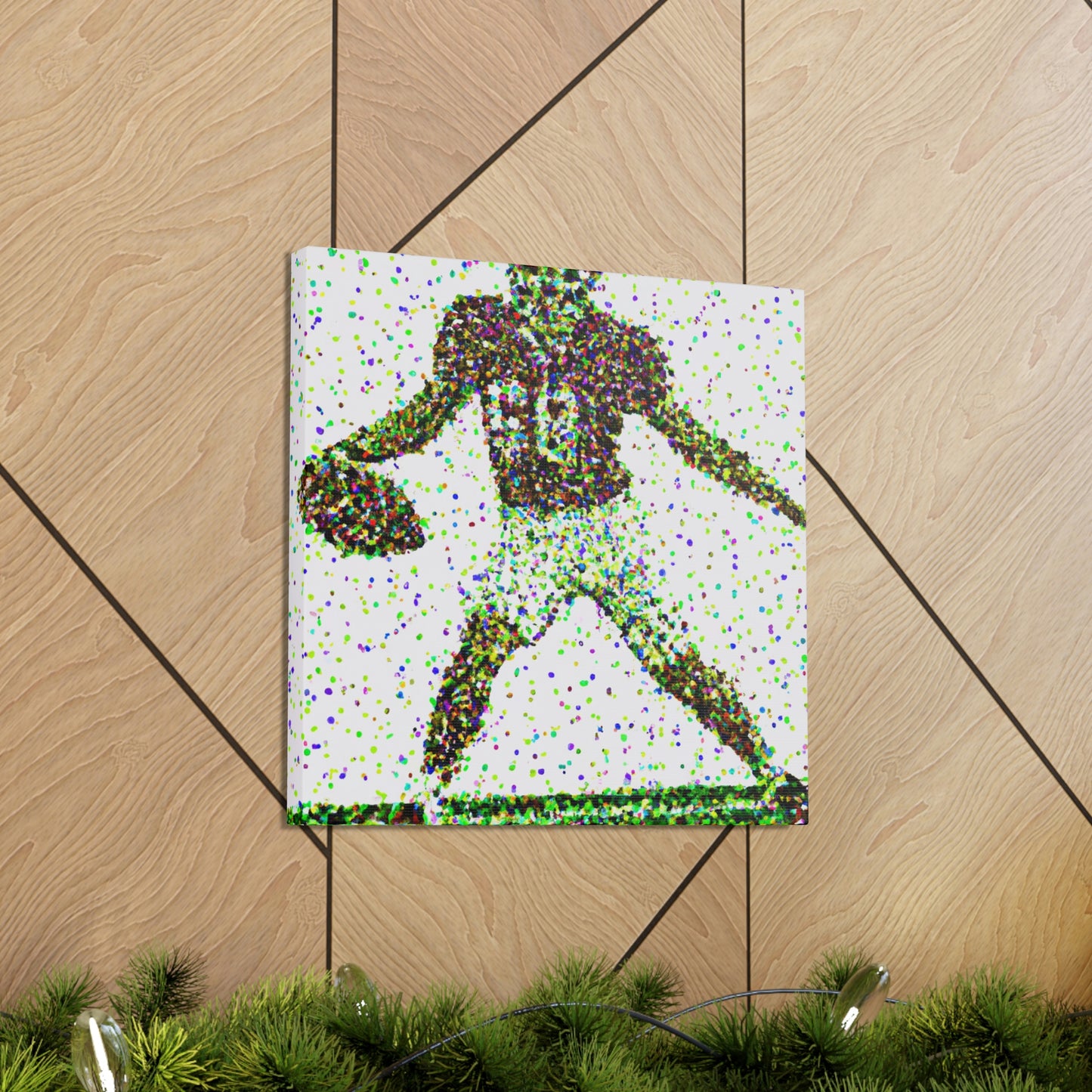 Football in Pointillism - Canvas